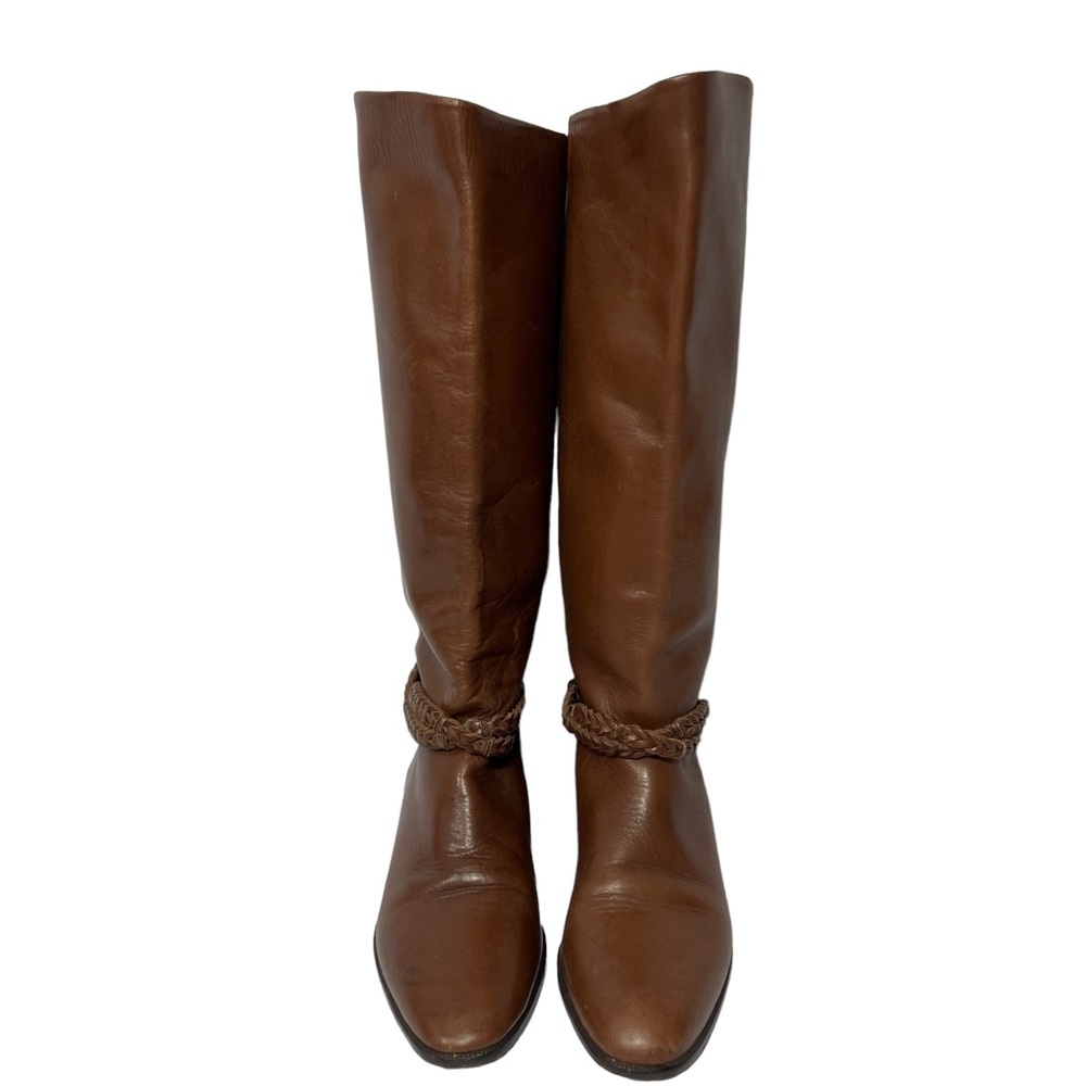 Unisaflex Brown leather Tall Riding Boots size 7 1/2B